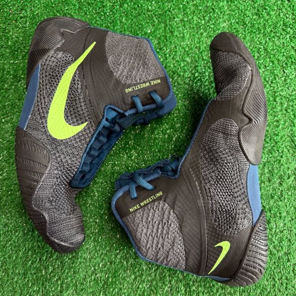 Nike Tawa Mens Boxing Wrestling Shoes Gray Blue CI2952-004 VNDS Size 9 main image 4